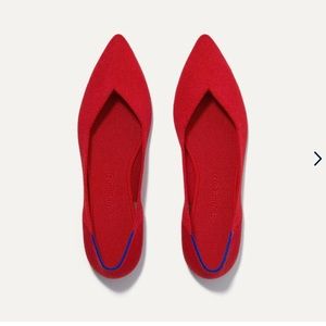 Rothy’s The Point Bright Red Shoe